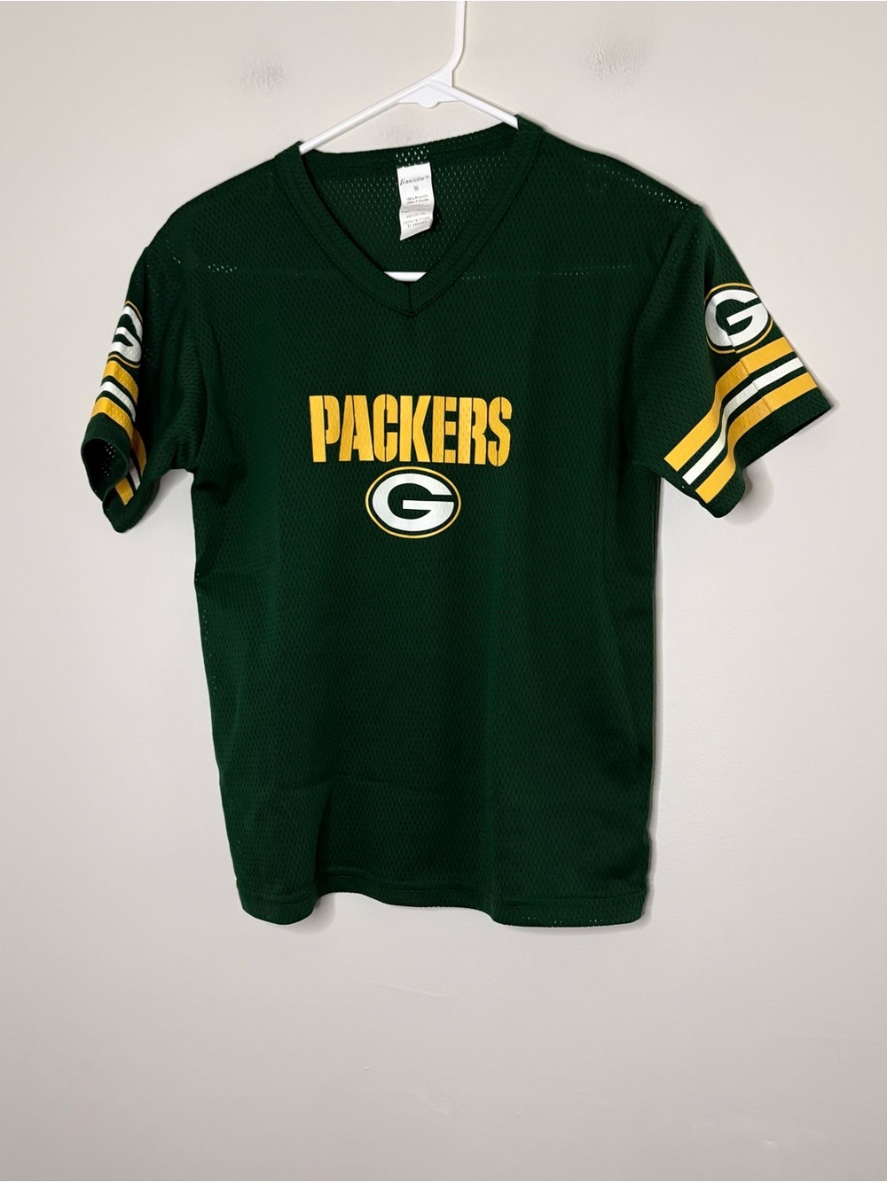 Franklin Boys Youth Medium Jersey Green Bay Packers Mesh Basic NFL Football